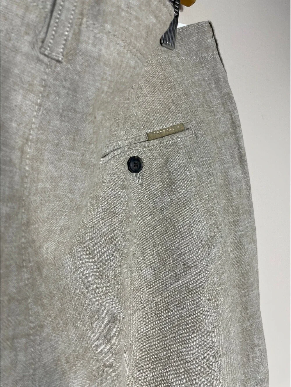 Linen Cotton Blend Trousers Coastal Old Money Summer 38